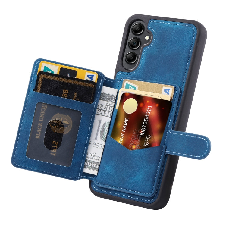 For Samsung Galaxy A54 5G Skin Feel Dream Anti-theft Brush Shockproof Portable Skin Card Bag Phone Case