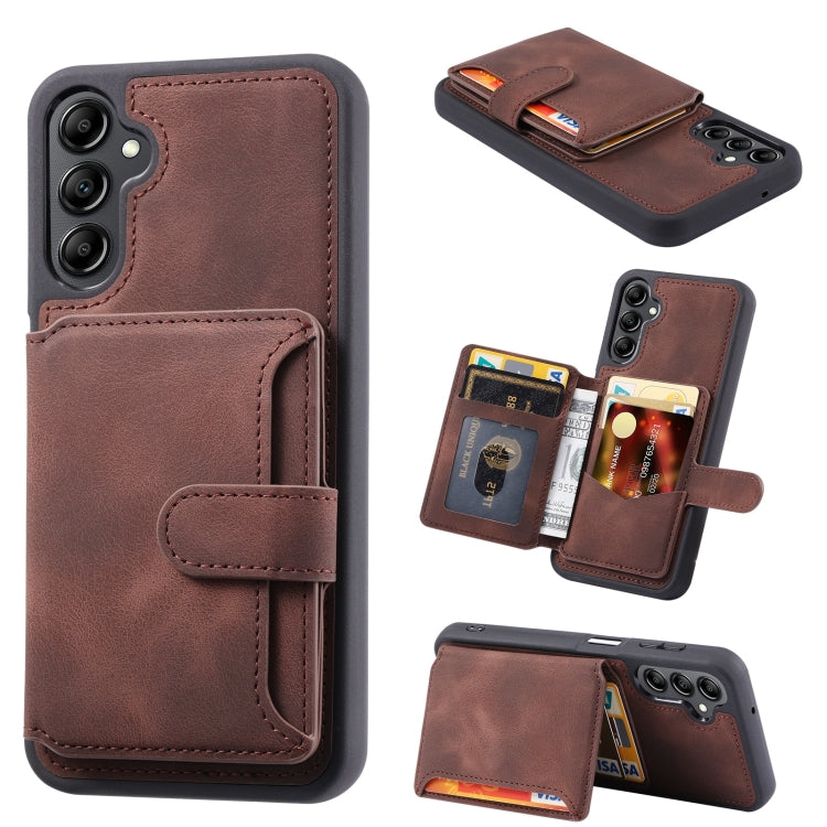 For Samsung Galaxy A54 5G Skin Feel Dream Anti-theft Brush Shockproof Portable Skin Card Bag Phone Case