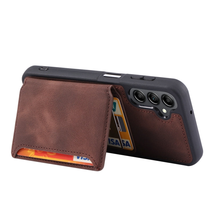 For Samsung Galaxy A54 5G Skin Feel Dream Anti-theft Brush Shockproof Portable Skin Card Bag Phone Case