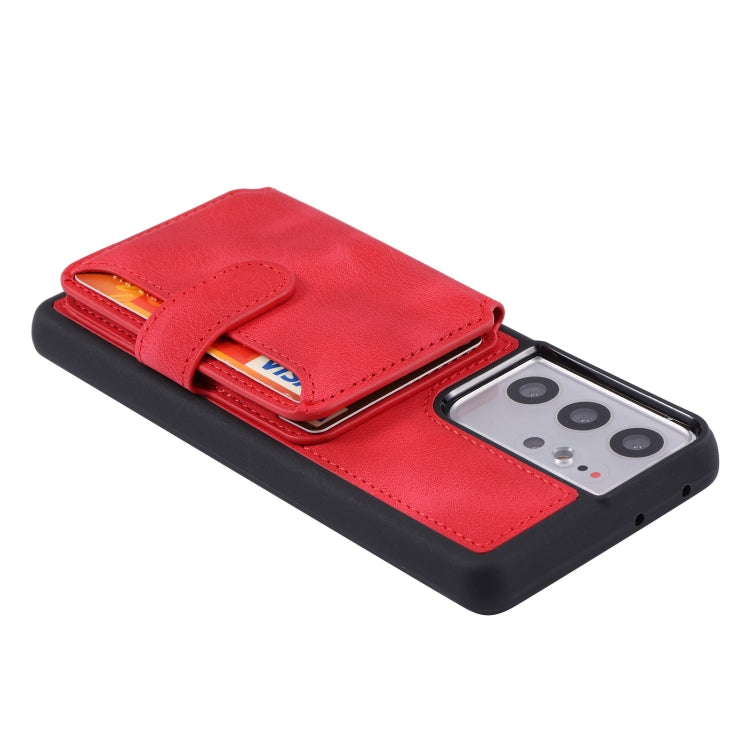 For Samsung Galaxy S20 Ultra Skin Feel Dream Anti-theft Brush Shockproof Portable Skin Card Bag Phone Case