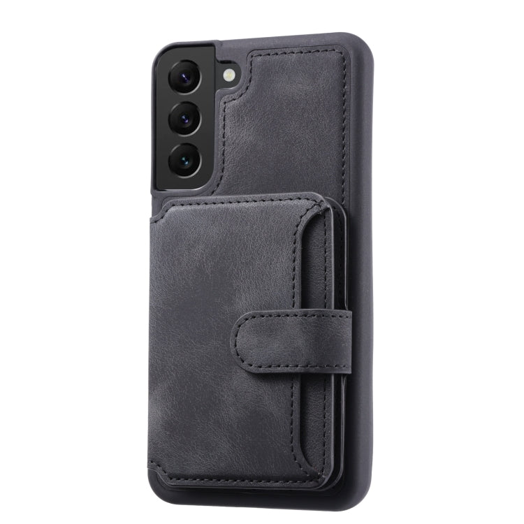 For Samsung Galaxy S21+ 5G Skin Feel Dream Anti-theft Brush Shockproof Portable Skin Card Bag Phone Case