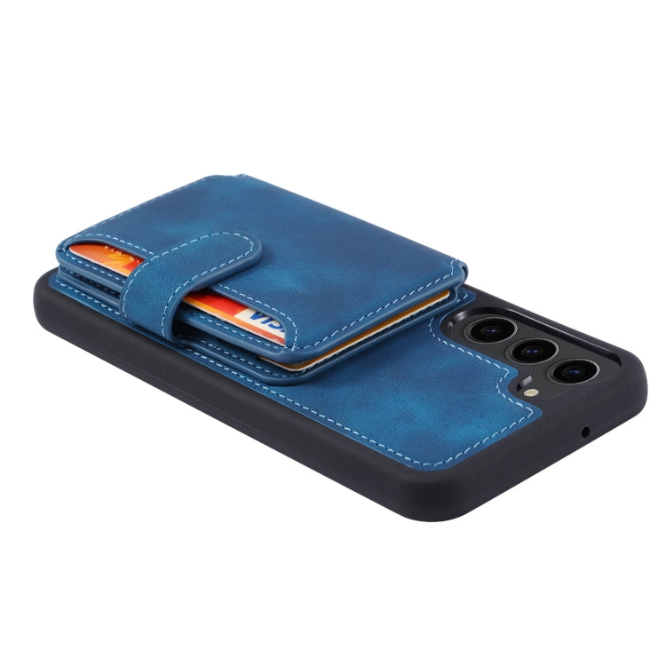 For Samsung Galaxy S23 5G Skin Feel Dream Anti-theft Brush Shockproof Portable Skin Card Bag Phone Case