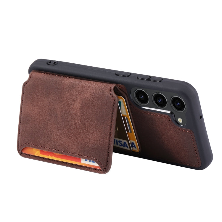 For Samsung Galaxy S23 5G Skin Feel Dream Anti-theft Brush Shockproof Portable Skin Card Bag Phone Case