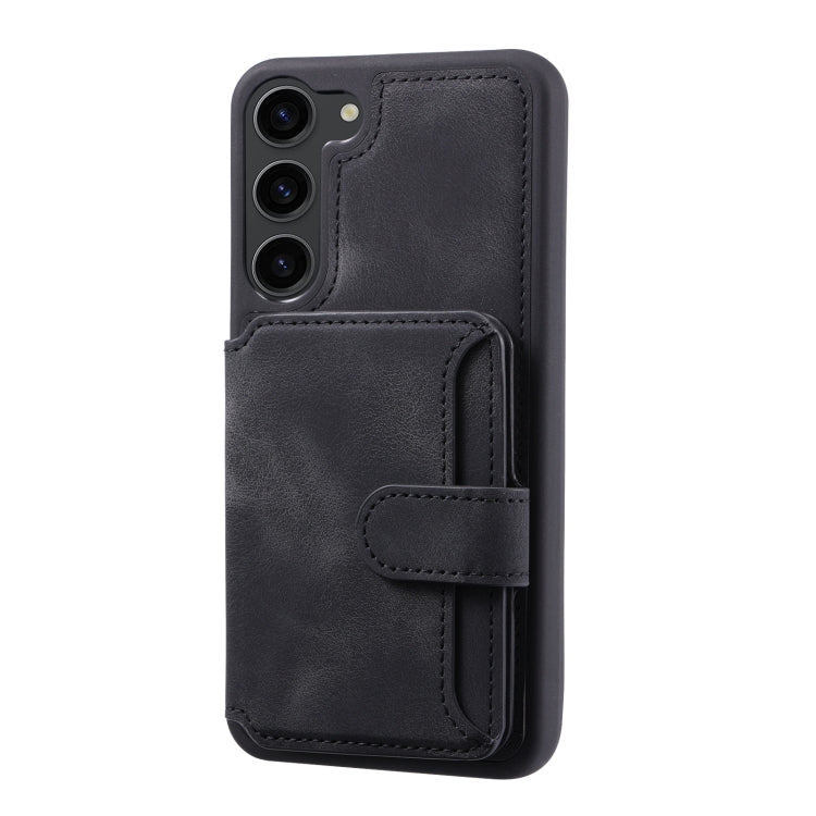 For Samsung Galaxy S23+ 5G Skin Feel Dream Anti-theft Brush Shockproof Portable Skin Card Bag Phone Case
