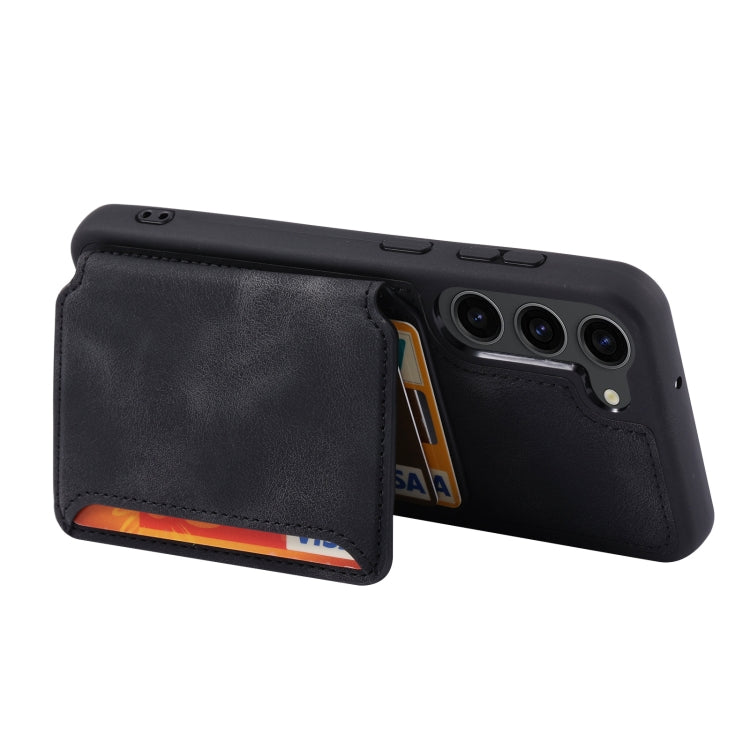 For Samsung Galaxy S23+ 5G Skin Feel Dream Anti-theft Brush Shockproof Portable Skin Card Bag Phone Case