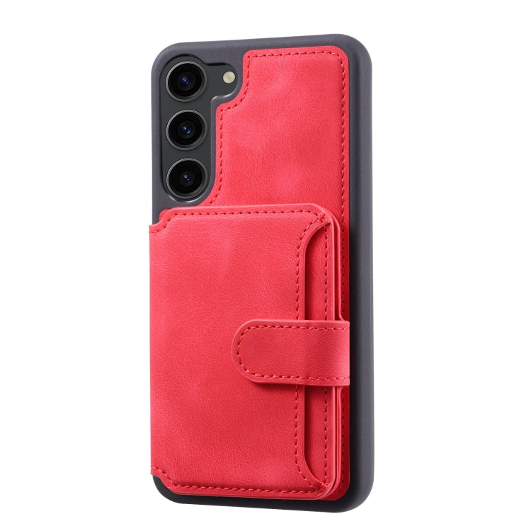 For Samsung Galaxy S23+ 5G Skin Feel Dream Anti-theft Brush Shockproof Portable Skin Card Bag Phone Case