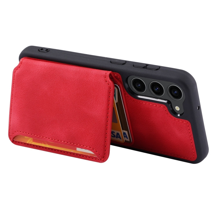 For Samsung Galaxy S23+ 5G Skin Feel Dream Anti-theft Brush Shockproof Portable Skin Card Bag Phone Case