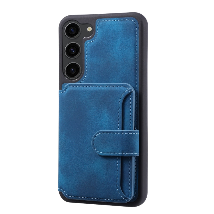 For Samsung Galaxy S23+ 5G Skin Feel Dream Anti-theft Brush Shockproof Portable Skin Card Bag Phone Case