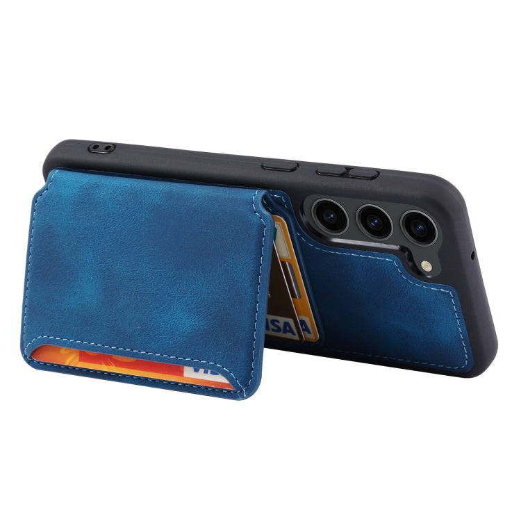 For Samsung Galaxy S23+ 5G Skin Feel Dream Anti-theft Brush Shockproof Portable Skin Card Bag Phone Case