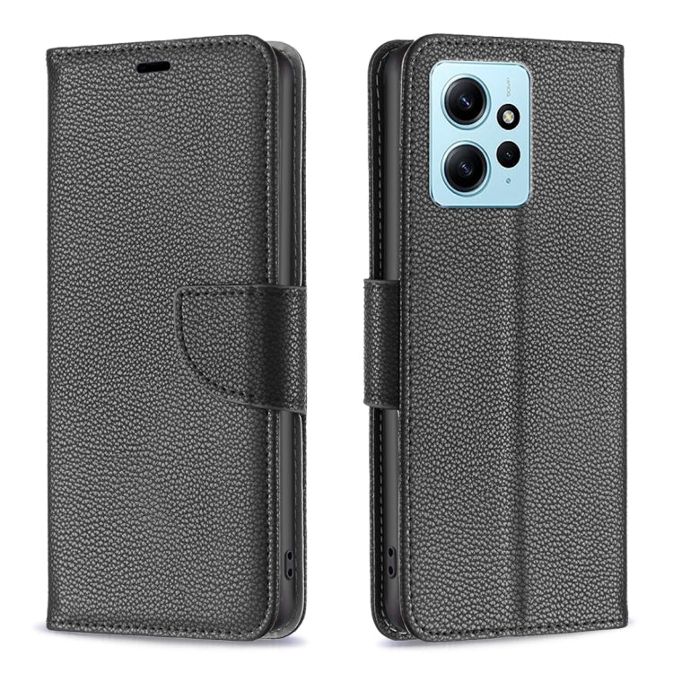 For Xiaomi Redmi Note 12 4G Global Litchi Texture Pure Color Leather Phone Case