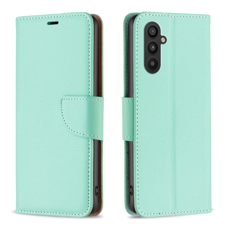 For Samsung Galaxy A24 4G Litchi Texture Pure Color Leather Phone Case