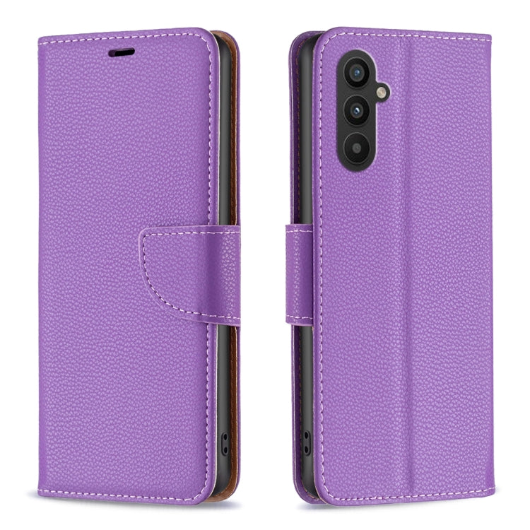 For Samsung Galaxy A24 4G Litchi Texture Pure Color Leather Phone Case