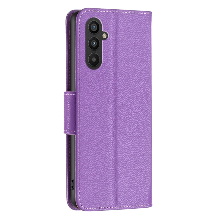 For Samsung Galaxy A24 4G Litchi Texture Pure Color Leather Phone Case