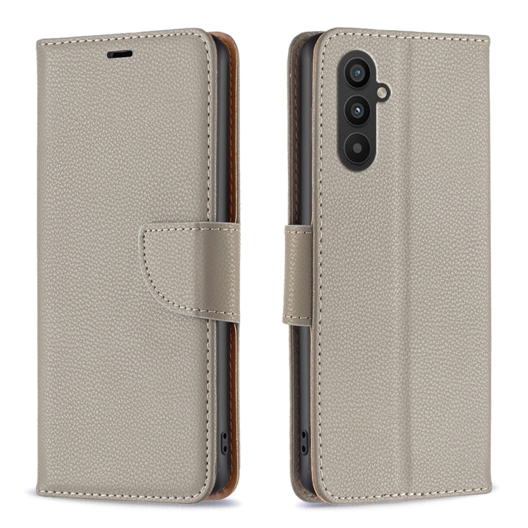 For Samsung Galaxy A24 4G Litchi Texture Pure Color Leather Phone Case