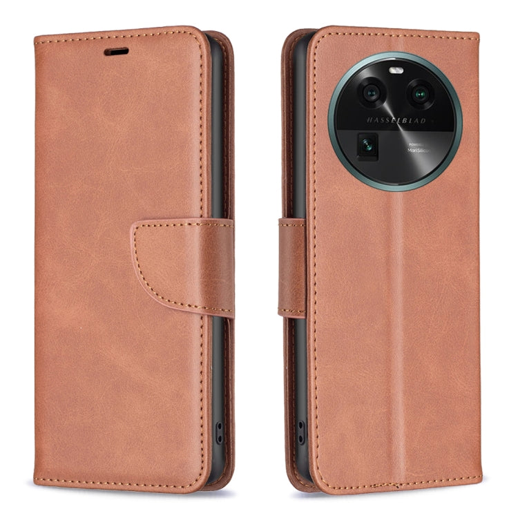 For OPPO Find X6 5G Lambskin Texture Leather Phone Case