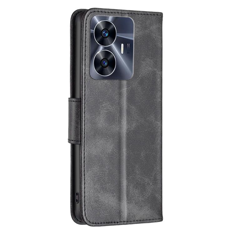 For Realme C55 Lambskin Texture Leather Phone Case