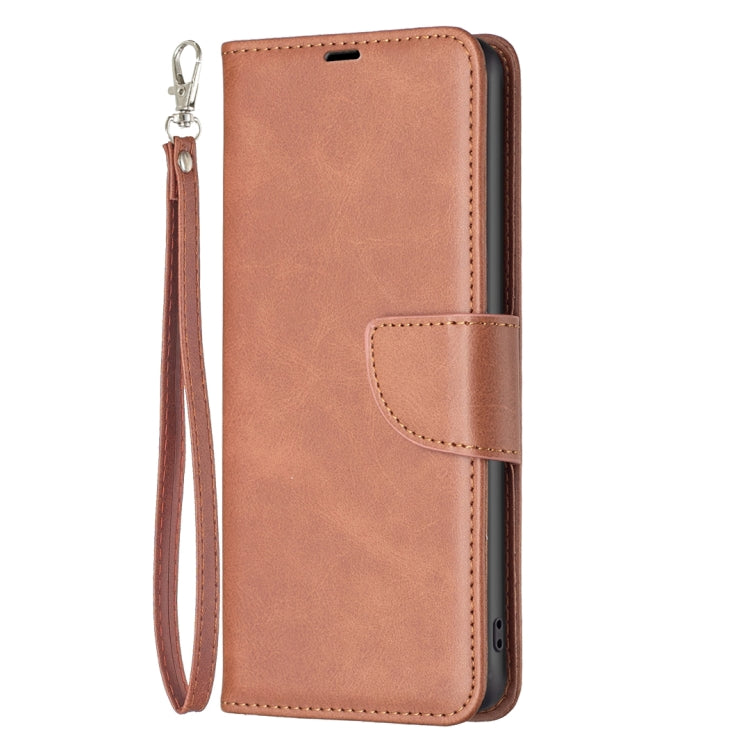 For Xiaomi Redmi Note 12 4G Global Lambskin Texture Leather Phone Case