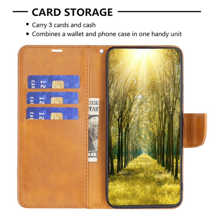 For Xiaomi Redmi Note 12 4G Global Lambskin Texture Leather Phone Case