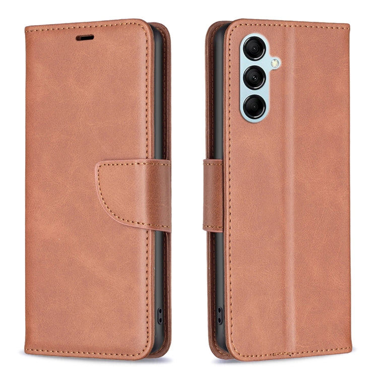 For Samsung Galaxy M14 5G Lambskin Texture Leather Phone Case