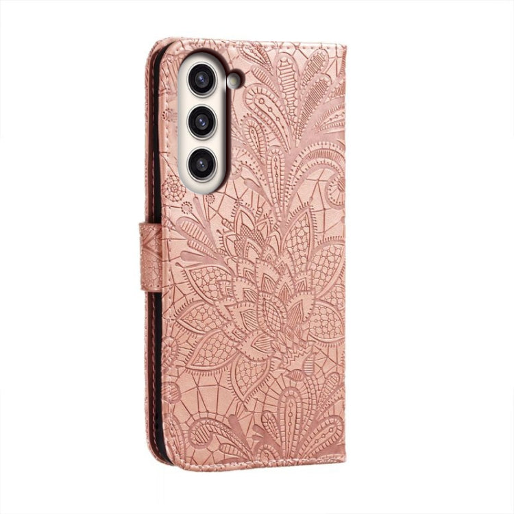 For Samsung Galaxy S23+ 5G Lace Flower Embossing Flip Leather Phone Case