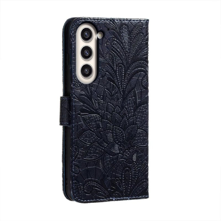 For Samsung Galaxy S23+ 5G Lace Flower Embossing Flip Leather Phone Case