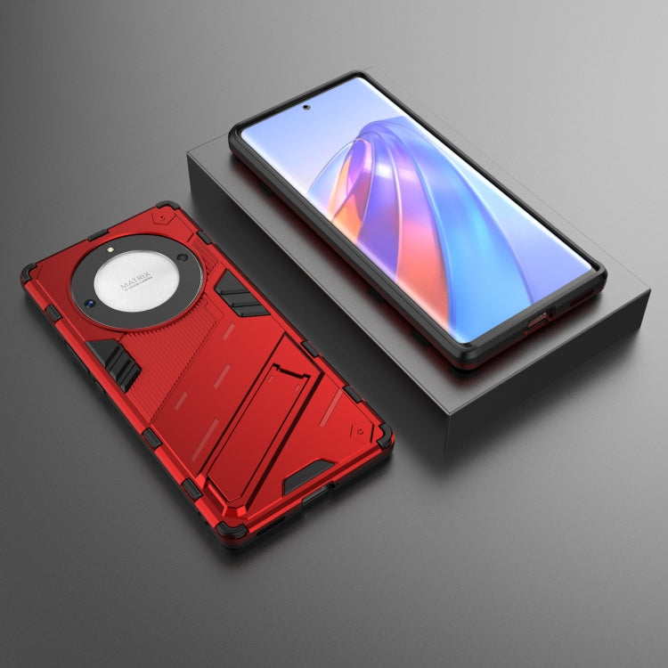 For Honor X9a/X40 5G/Magic5 Lite Punk Armor PC + TPU Phone Case with Holder