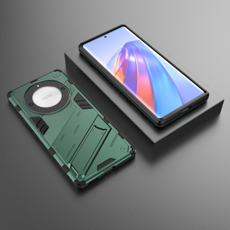 For Honor X9a/X40 5G/Magic5 Lite Punk Armor PC + TPU Phone Case with Holder