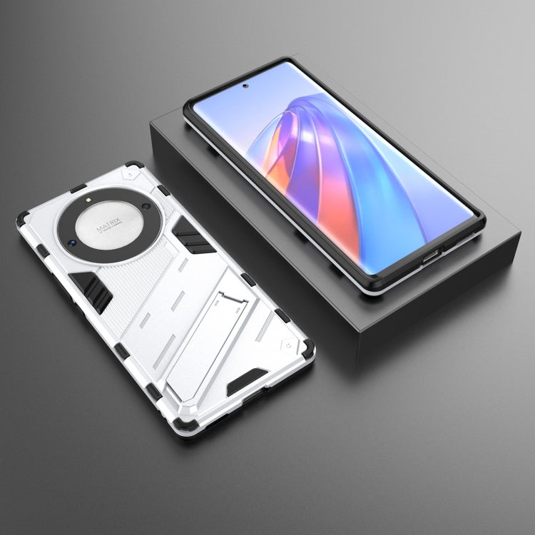 For Honor X9a/X40 5G/Magic5 Lite Punk Armor PC + TPU Phone Case with Holder