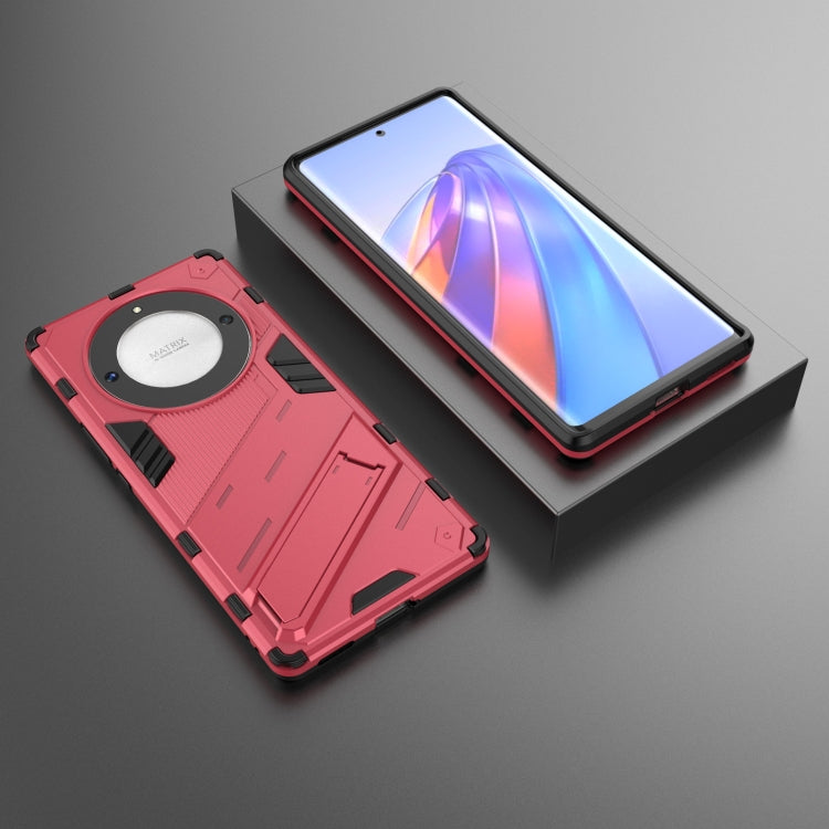 For Honor X9a/X40 5G/Magic5 Lite Punk Armor PC + TPU Phone Case with Holder