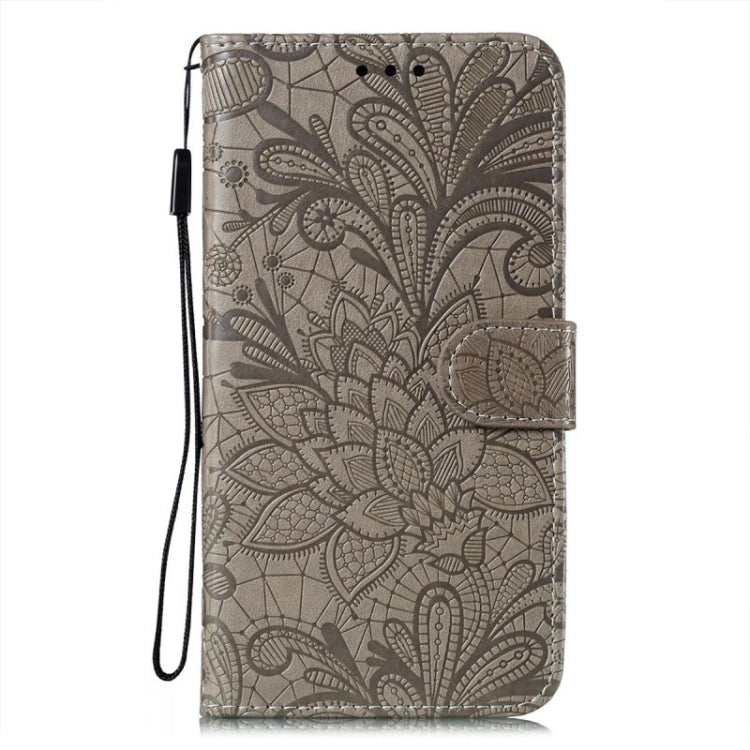 For Xiaomi Poco C40 Lace Flower Embossing Flip Leather Phone Case