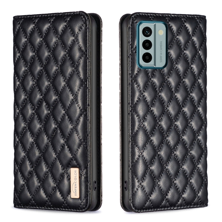 For Nokia G22 Diamond Lattice Magnetic Leather Flip Phone Case