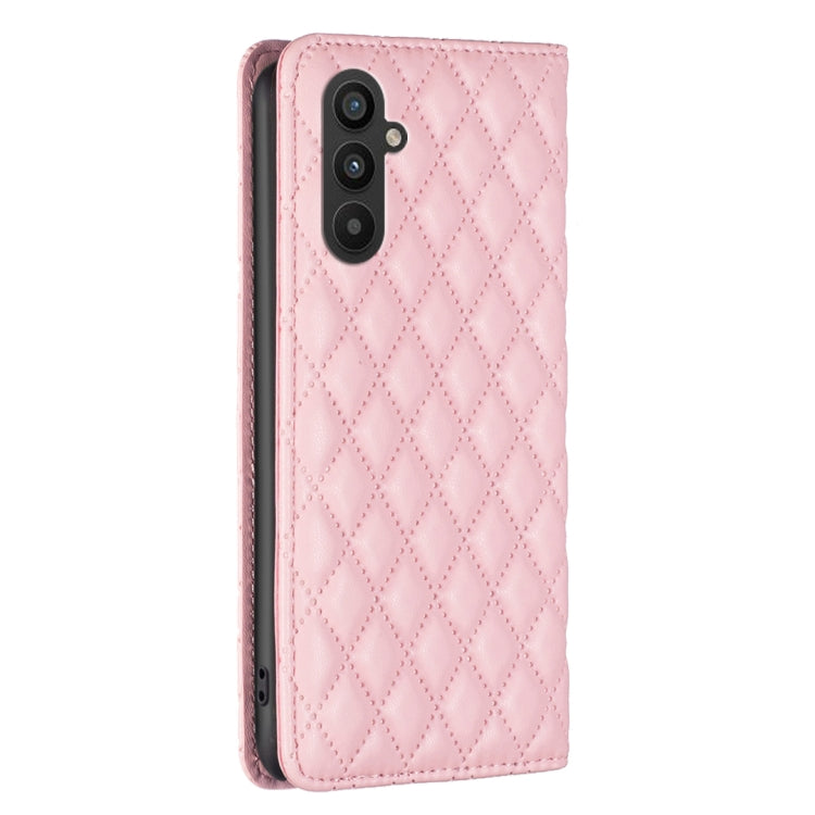 For Samsung Galaxy A24 4G Diamond Lattice Magnetic Leather Flip Phone Case