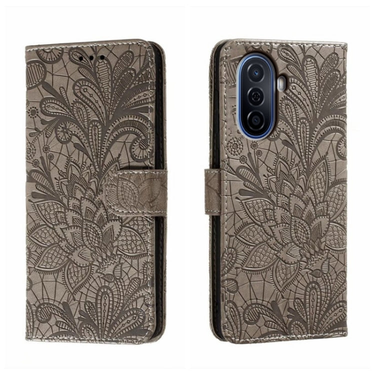 For Huawei Enjoy 50 Lace Flower Embossing Flip Leather Phone Case