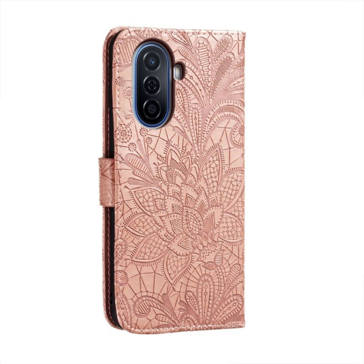 For Huawei Enjoy 50 Lace Flower Embossing Flip Leather Phone Case