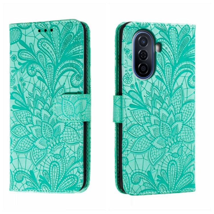 For Huawei Enjoy 50 Lace Flower Embossing Flip Leather Phone Case
