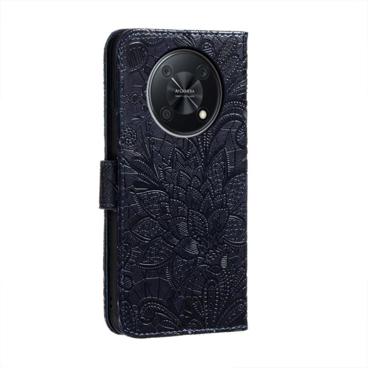 For Huawei Enjoy 50 Pro Lace Flower Embossing Flip Leather Phone Case