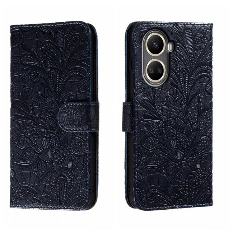 For Huawei nova 10 SE Lace Flower Embossing Flip Leather Phone Case