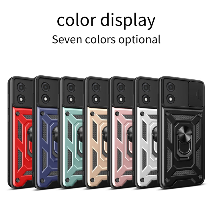 For Motorola Moto E13 4G Sliding Camera Cover Design TPU+PC Phone Case