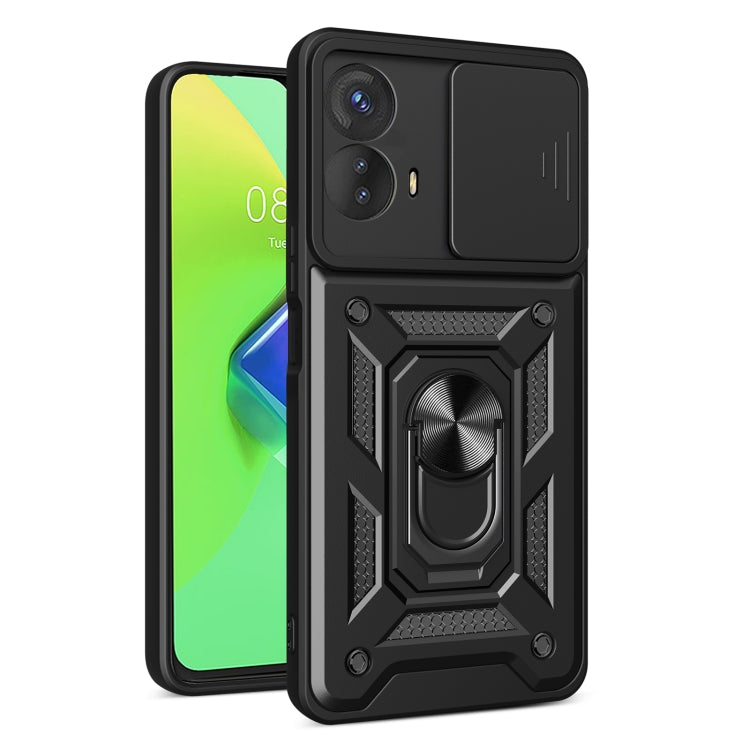 For Motorola Moto G73 5G Sliding Camera Cover Design TPU+PC Phone Case