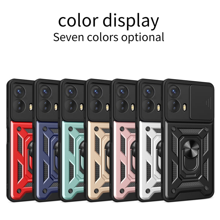 For Motorola Moto G73 5G Sliding Camera Cover Design TPU+PC Phone Case