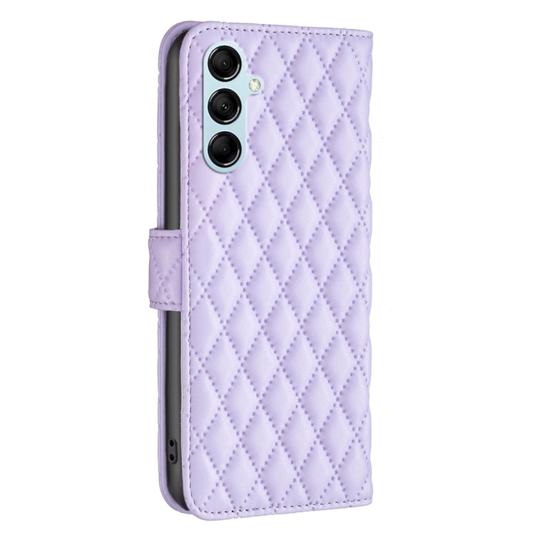For Samsung Galaxy M14 5G Diamond Lattice Wallet Leather Flip Phone Case