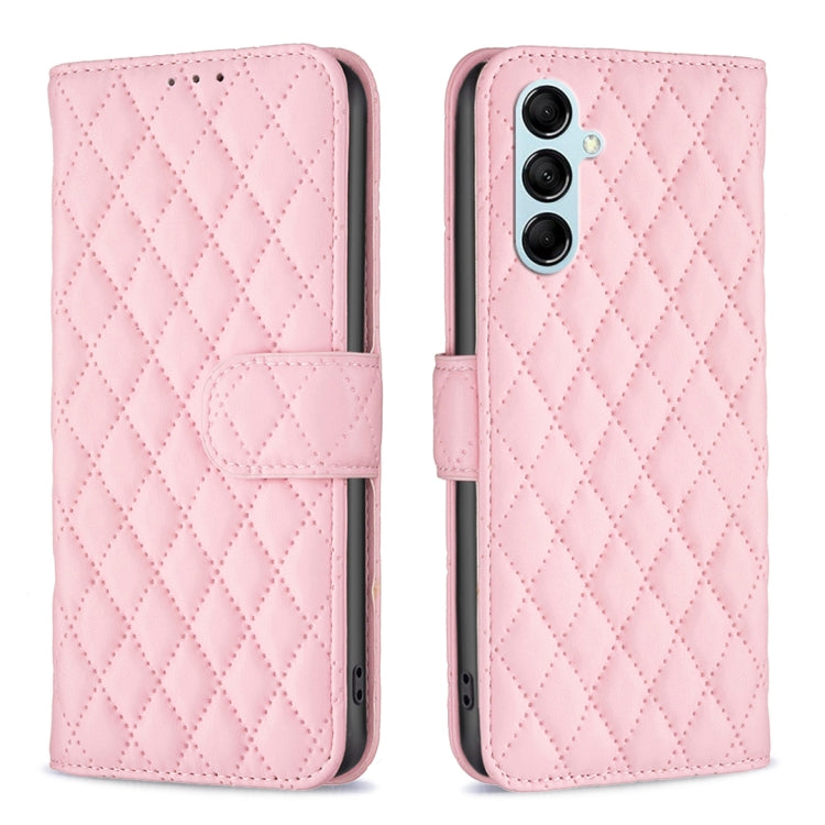 For Samsung Galaxy M14 5G Diamond Lattice Wallet Leather Flip Phone Case