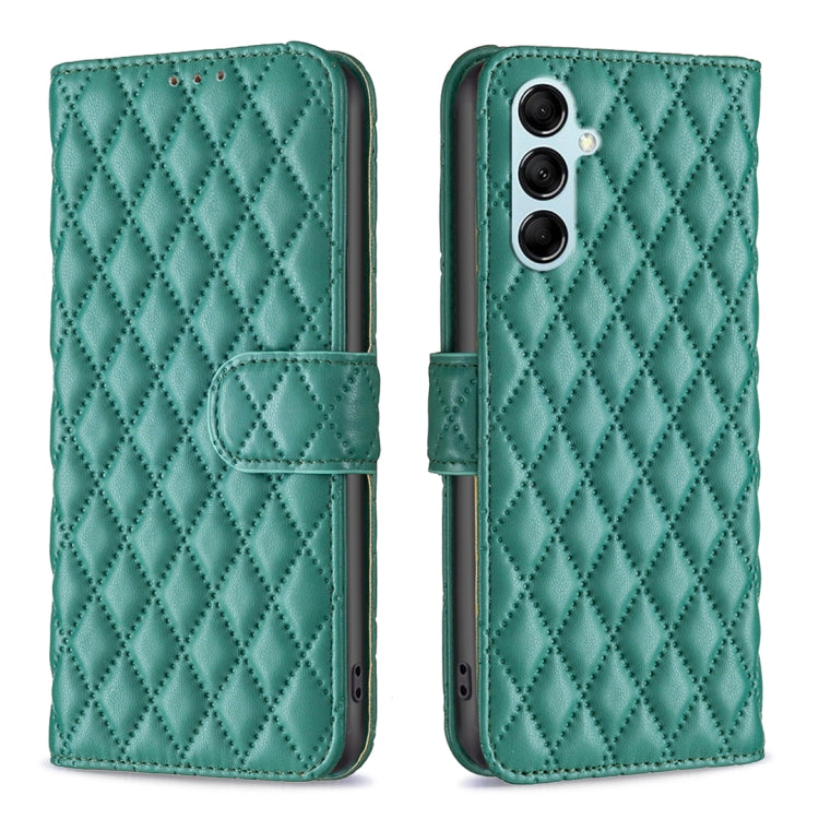 For Samsung Galaxy M14 5G Diamond Lattice Wallet Leather Flip Phone Case