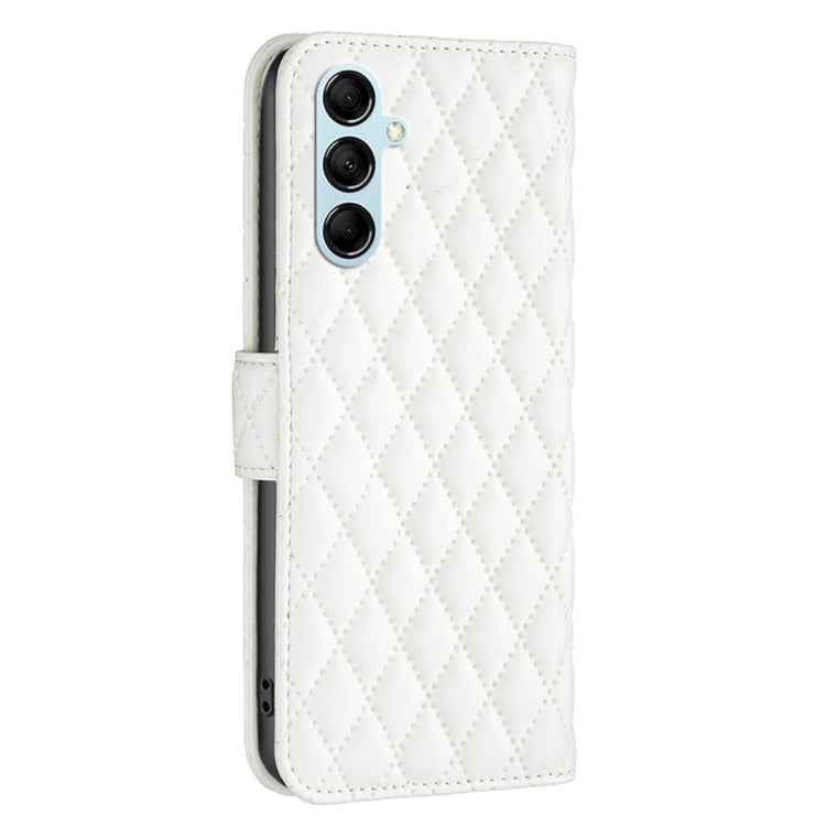 For Samsung Galaxy M14 5G Diamond Lattice Wallet Leather Flip Phone Case