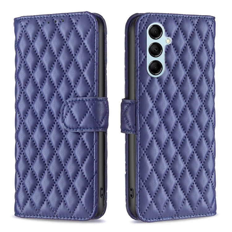 For Samsung Galaxy M14 5G Diamond Lattice Wallet Leather Flip Phone Case