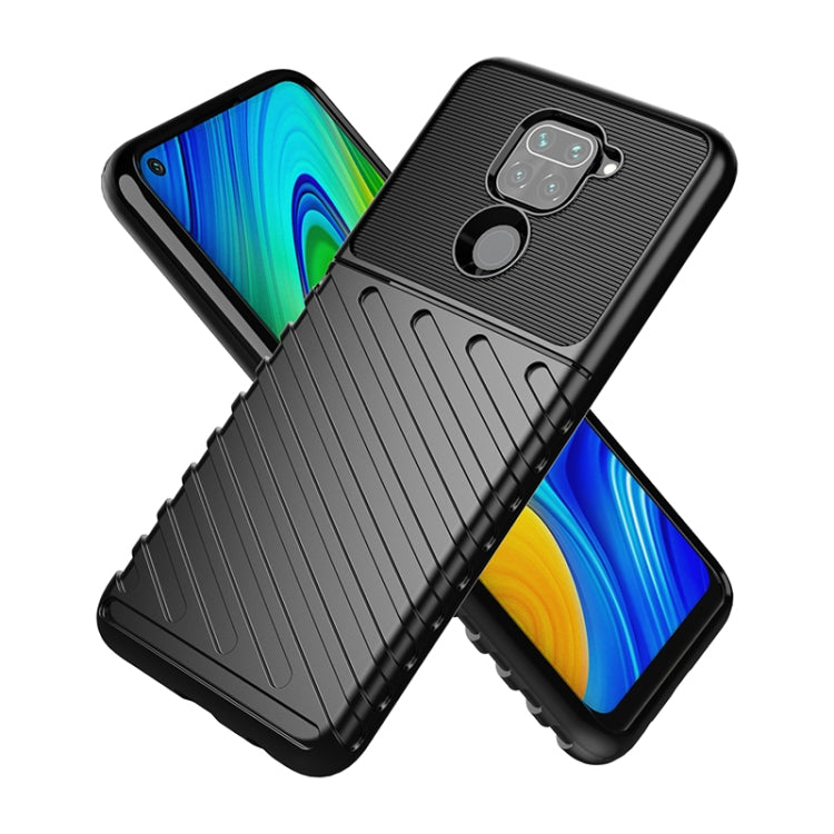 For Xiaomi Redmi Note 9 Thunderbolt Shockproof TPU Soft Case(Blue)