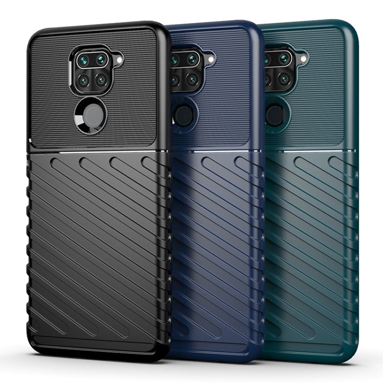 For Xiaomi Redmi Note 9 Thunderbolt Shockproof TPU Soft Case(Blue)