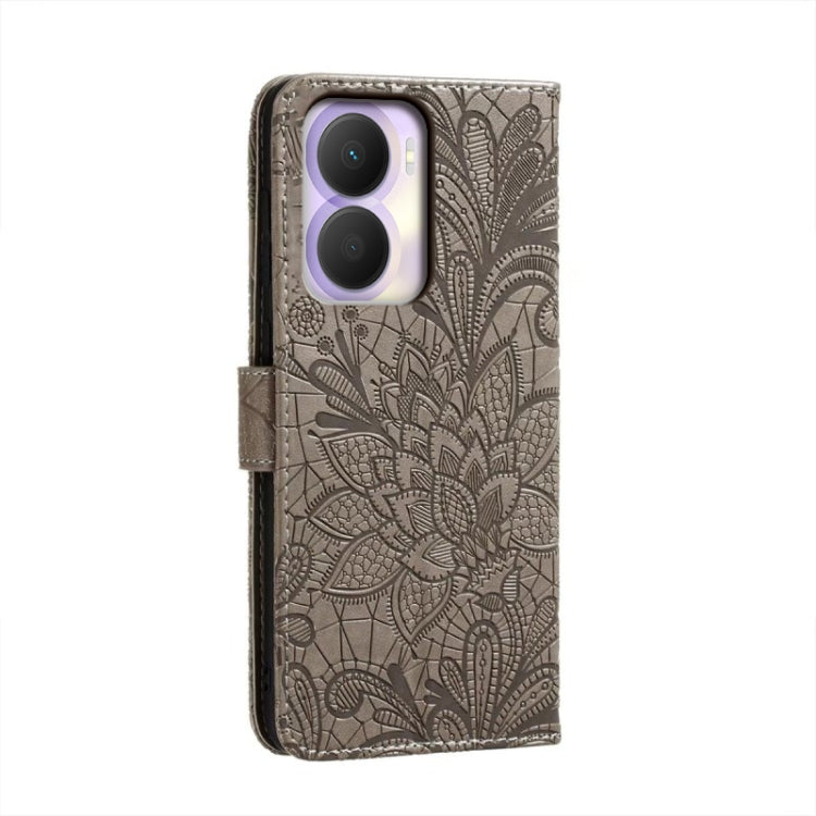 For Honor Play 40 Plus Lace Flower Embossing Flip Leather Phone Case