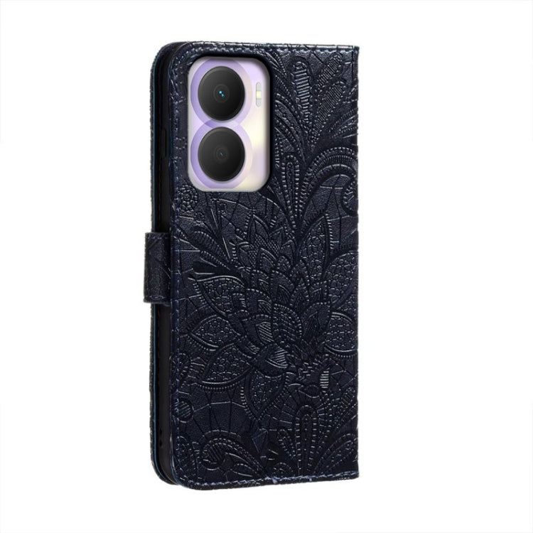 For Honor Play 40 Plus Lace Flower Embossing Flip Leather Phone Case