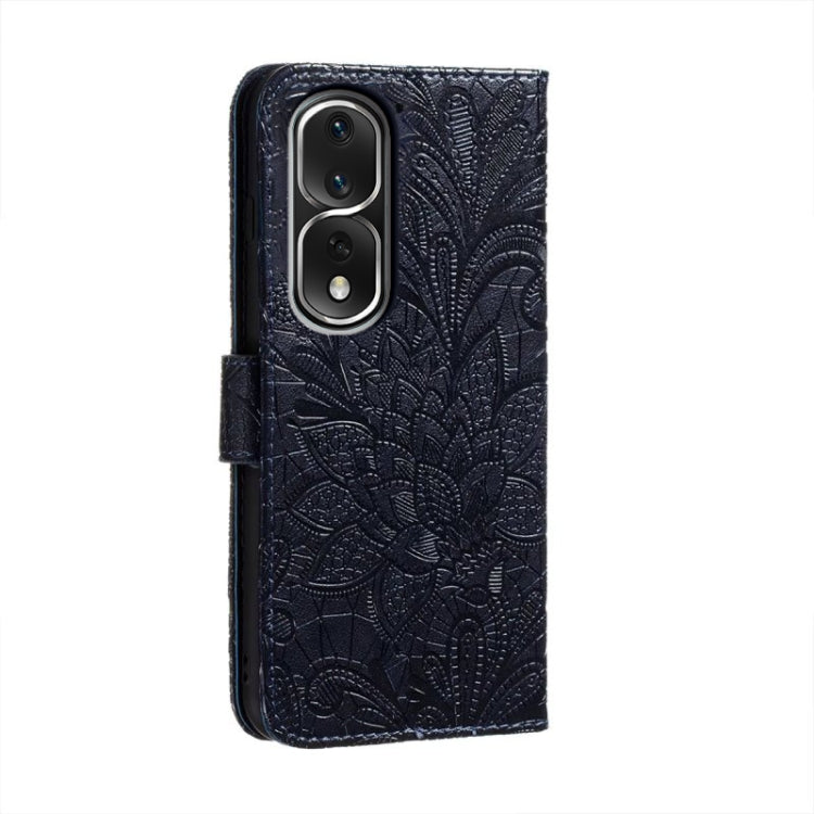 For Honor 80 Pro Lace Flower Embossing Flip Leather Phone Case